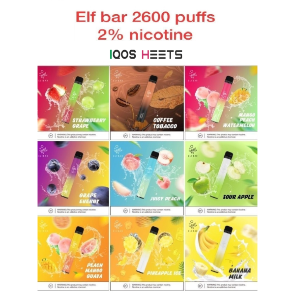 Elfbar Puffs 2600 Disposable Vape in UAE